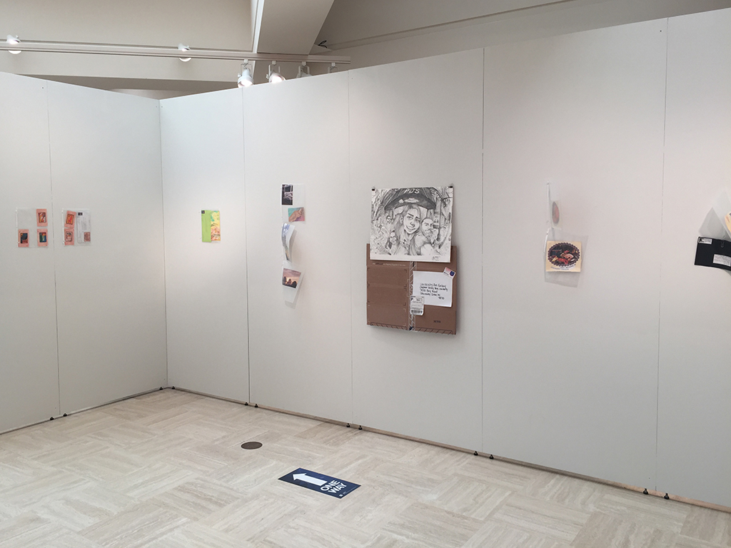 inside middle wall with mail pieces from Pace, Chatfield, Terry, Chesson, Clark and Bonniediva